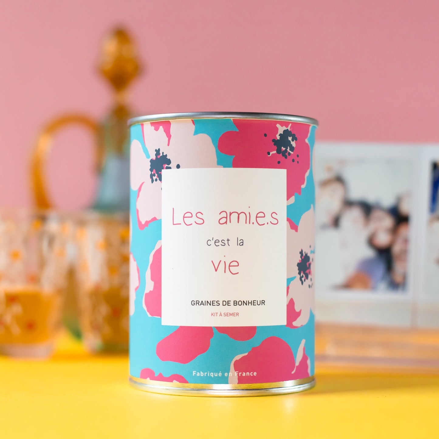 Kit à semer "Les ami.e.s c'est la vie" fabriqué en France